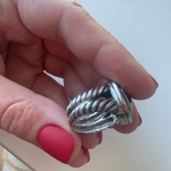 Authentic David Yurman Albion Ring With Lavender Amethyst And Diamonds - Picture 3 of 7